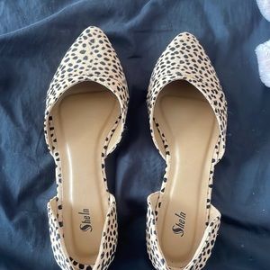 Animal print flats